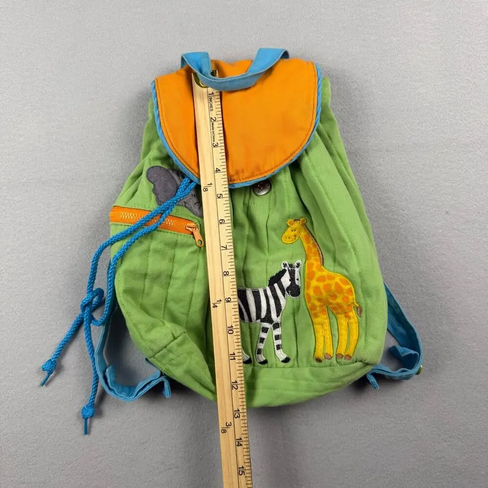 Vintage Stephen Joseph Kids Safari Animal Mini Backpack Cotton